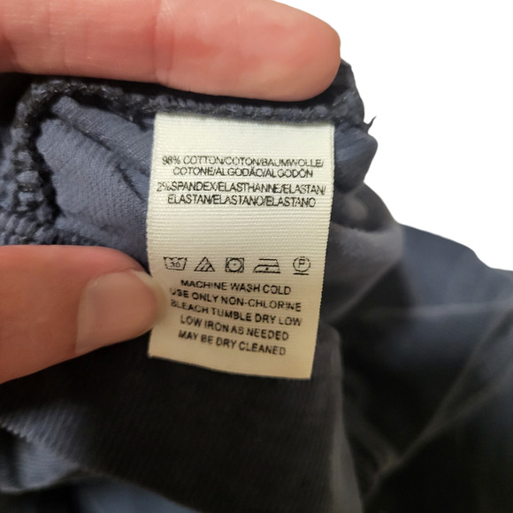 Free People blue corduroy zip closure mini skirt, size 4 - Picture 4 of 6